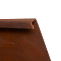 Bedkant corten med bukket kant H24 x L125 cm